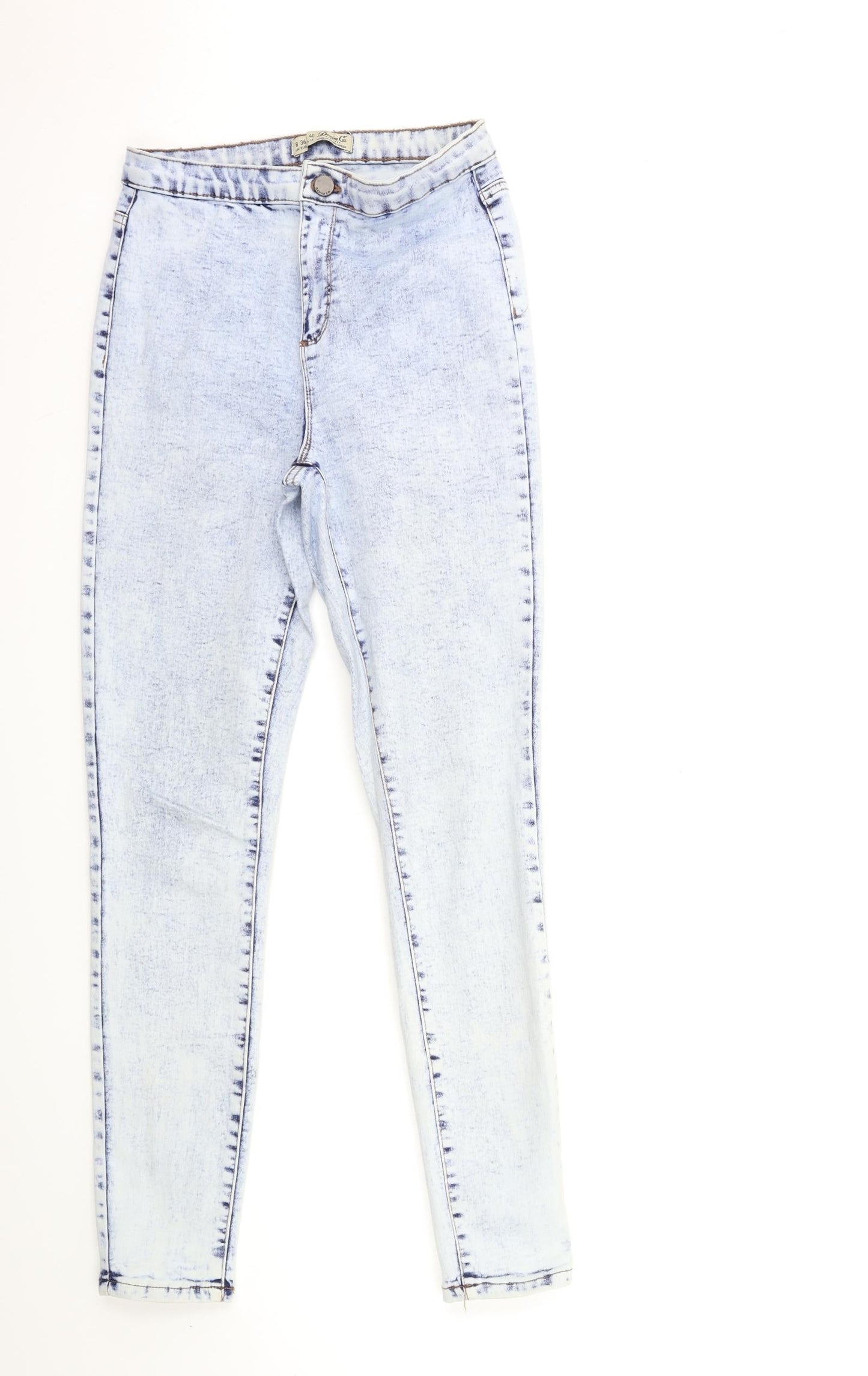 Denim & Co. Womens Blue  Denim Skinny Jeans Size 8 L28 in
