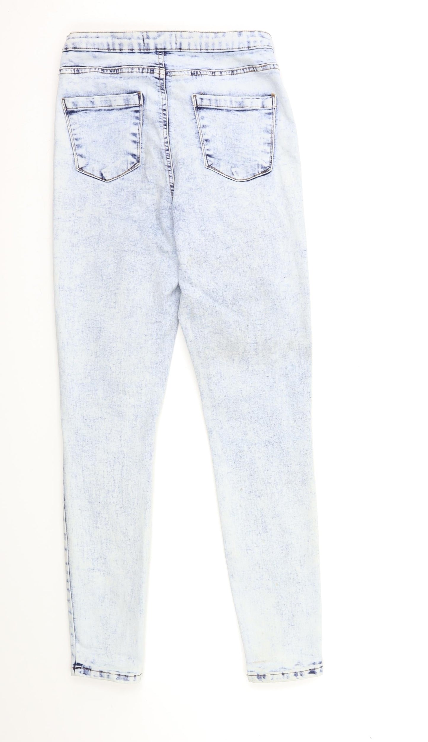 Denim & Co. Womens Blue  Denim Skinny Jeans Size 8 L28 in