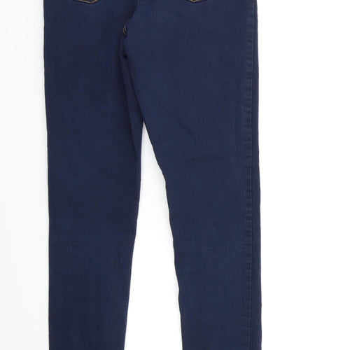 Denim & Co. Womens Blue  Denim Skinny Jeans Size 10 L30 in