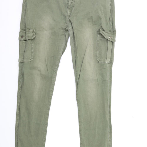 Denim & Co. Womens Green  Denim Skinny Jeans Size 16 L29 in