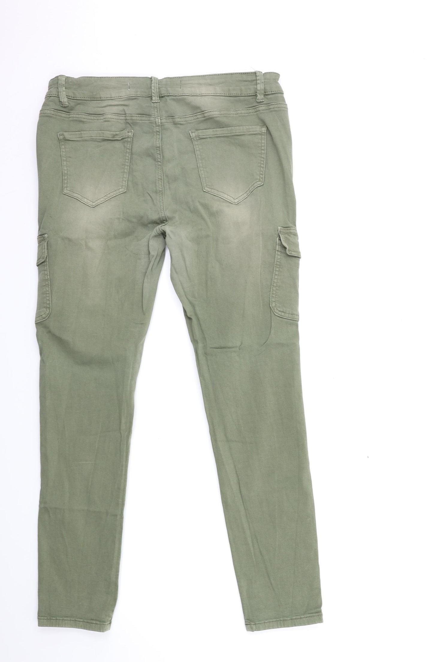 Denim & Co. Womens Green  Denim Skinny Jeans Size 16 L29 in