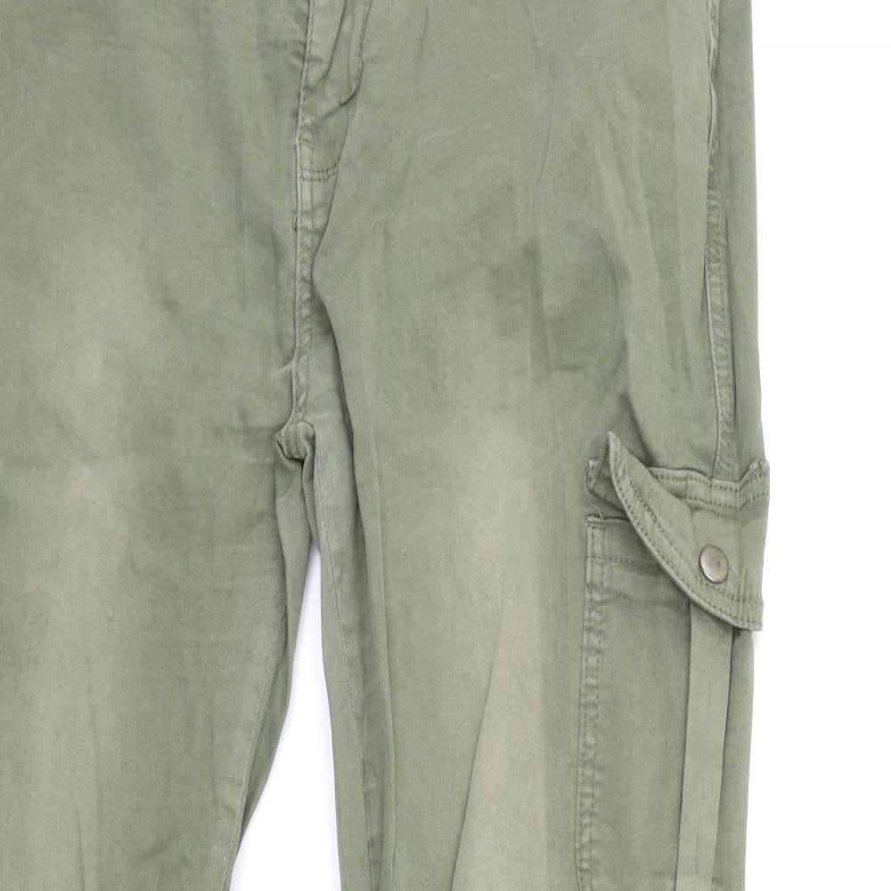 Denim & Co. Womens Green  Denim Skinny Jeans Size 16 L29 in