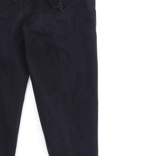 Denim & Co. Womens Black  Denim Skinny Jeans Size 10 L26 in