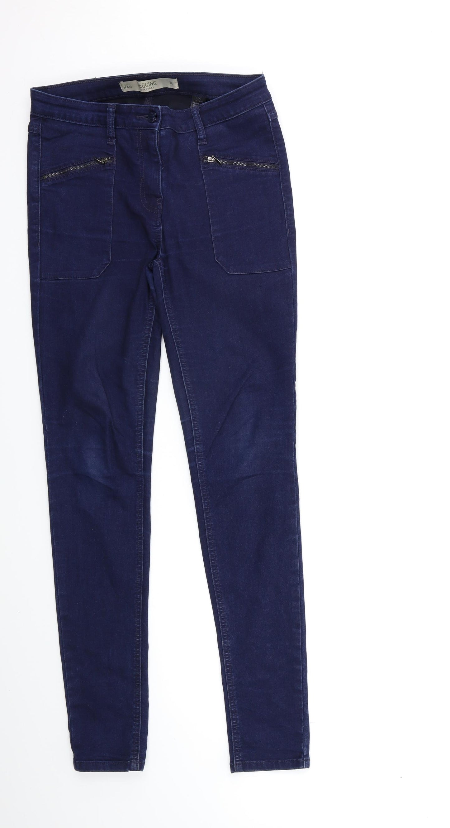 NEXT Womens Blue  Denim Skinny Jeans Size 8 L30 in