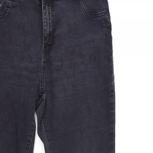 Denim & Co. Womens Black  Denim Skinny Jeans Size 16 L28 in