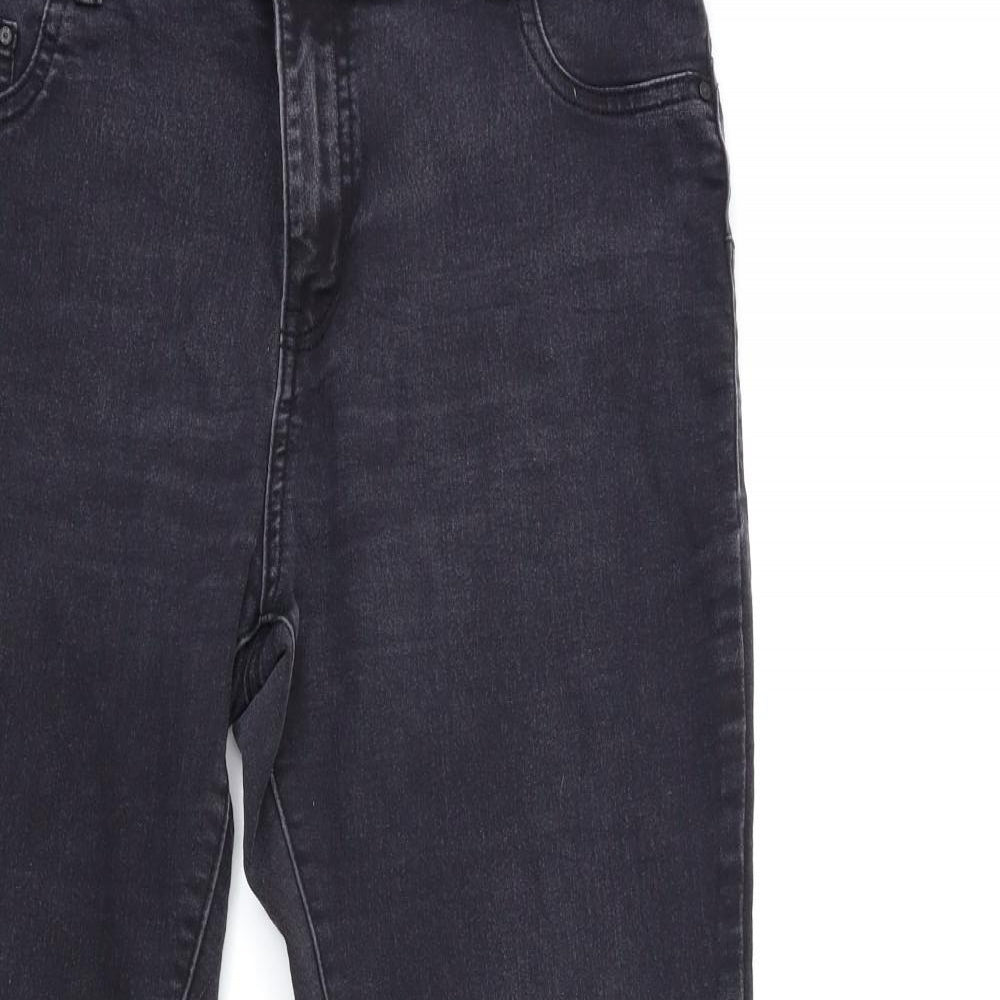 Denim & Co. Womens Black  Denim Skinny Jeans Size 16 L28 in