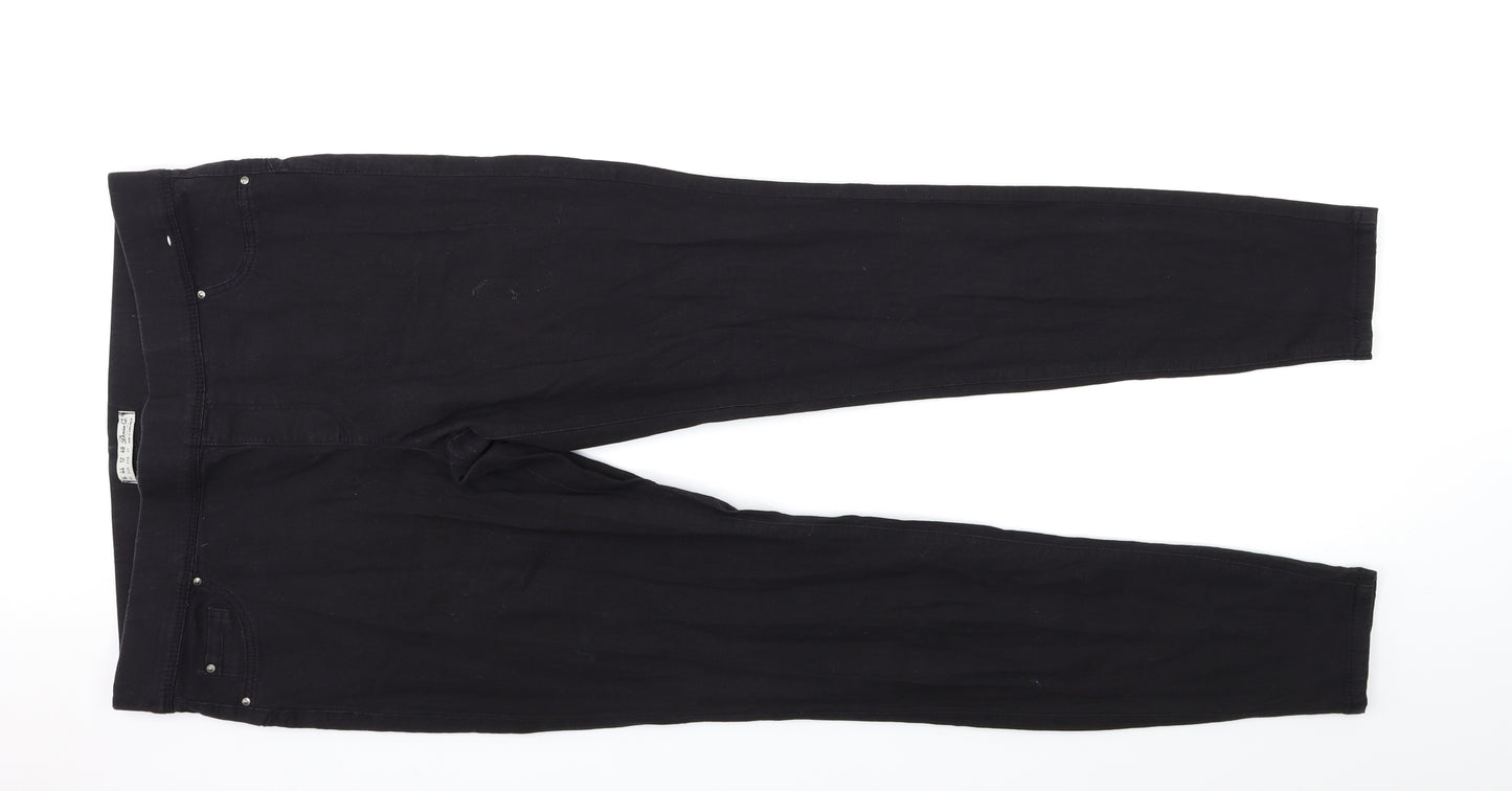 Denim & Co. Womens Black  Denim Jegging Jeans Size 16 L30 in