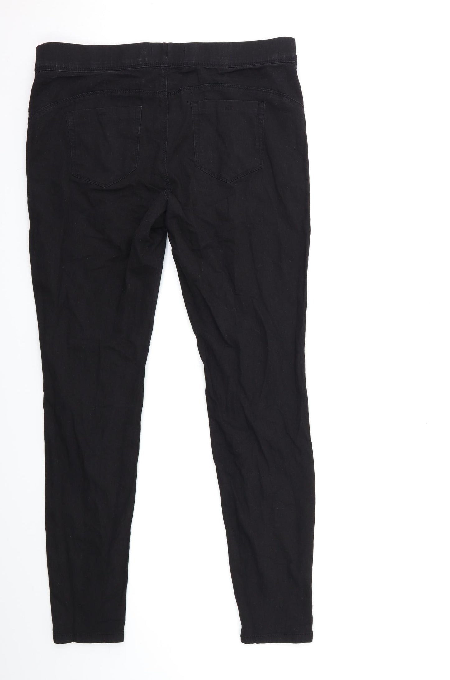 Denim & Co. Womens Black  Denim Jegging Jeans Size 16 L30 in