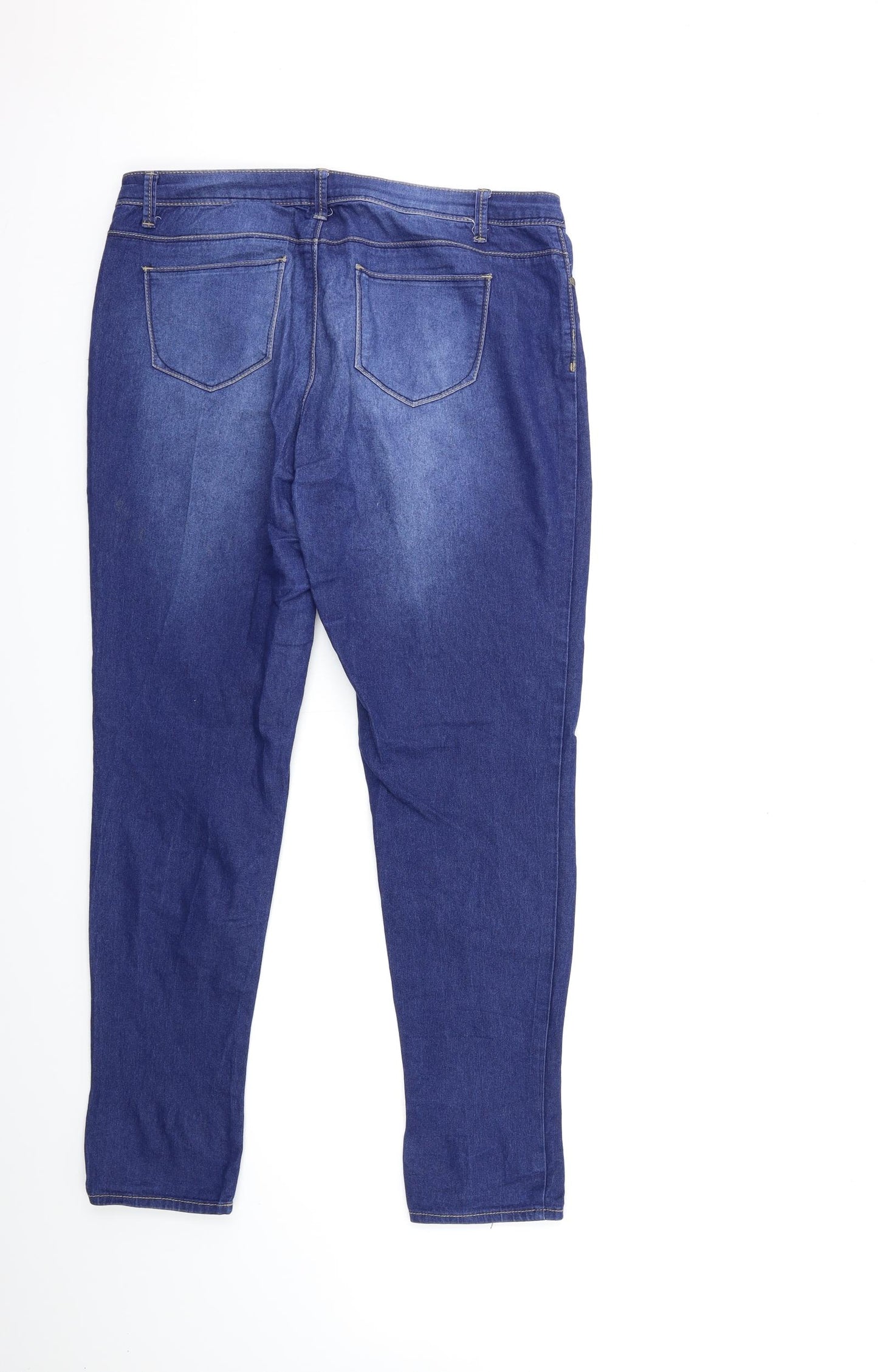 Denim & Co. Womens Blue  Denim Skinny Jeans Size 14 L31 in