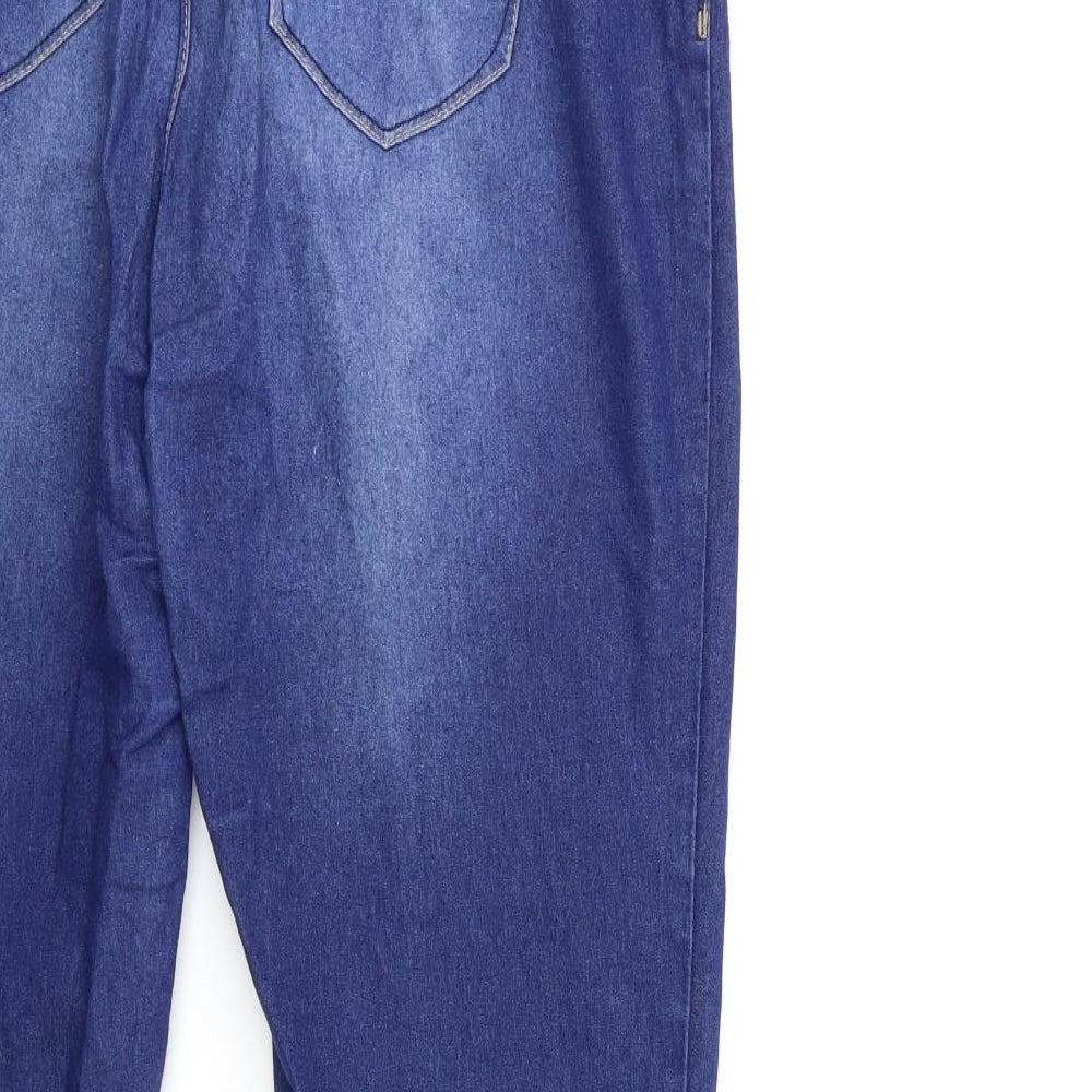 Denim & Co. Womens Blue  Denim Skinny Jeans Size 14 L31 in