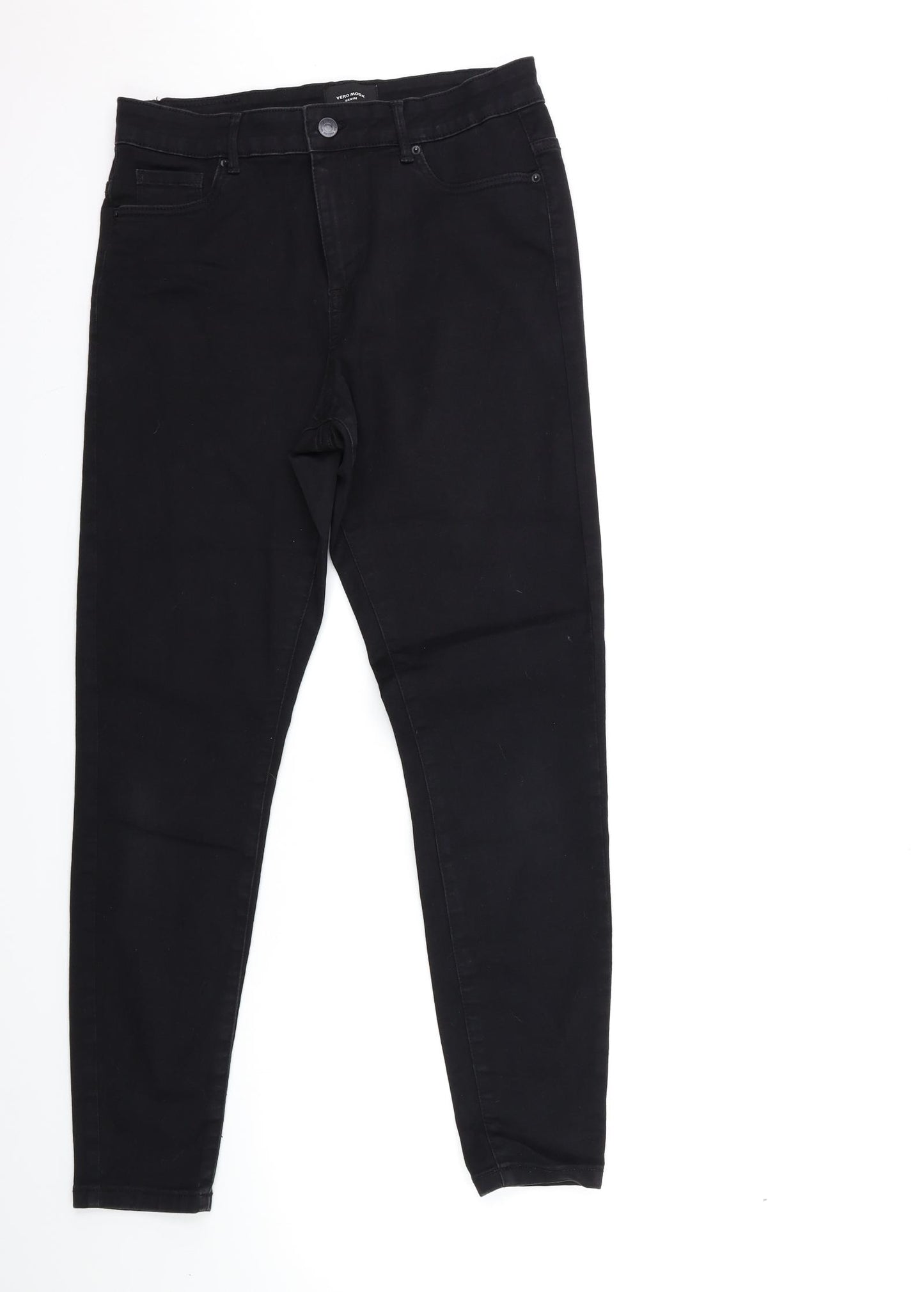 VERO MODA Womens Black  Denim Skinny Jeans Size 32 in L28 in