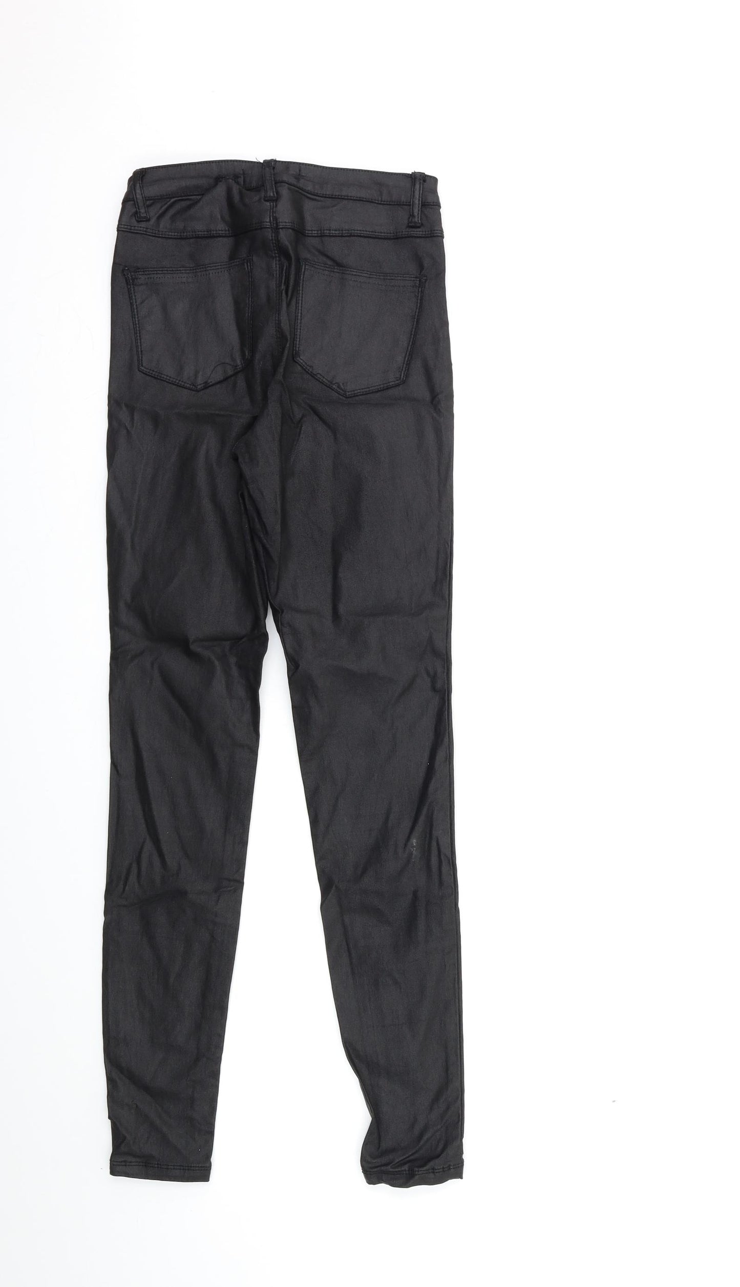 Denim & Co. Womens Black   Trousers  Size 8 L29 in