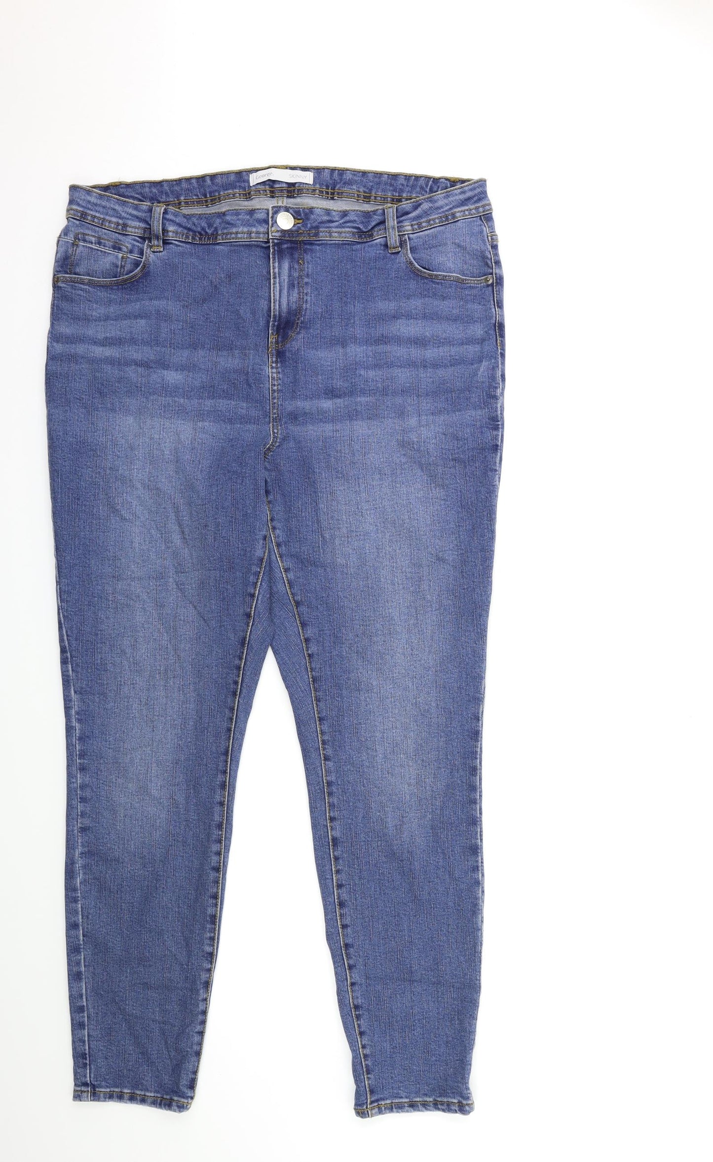 George Womens Blue  Denim Skinny Jeans Size 20 L30 in