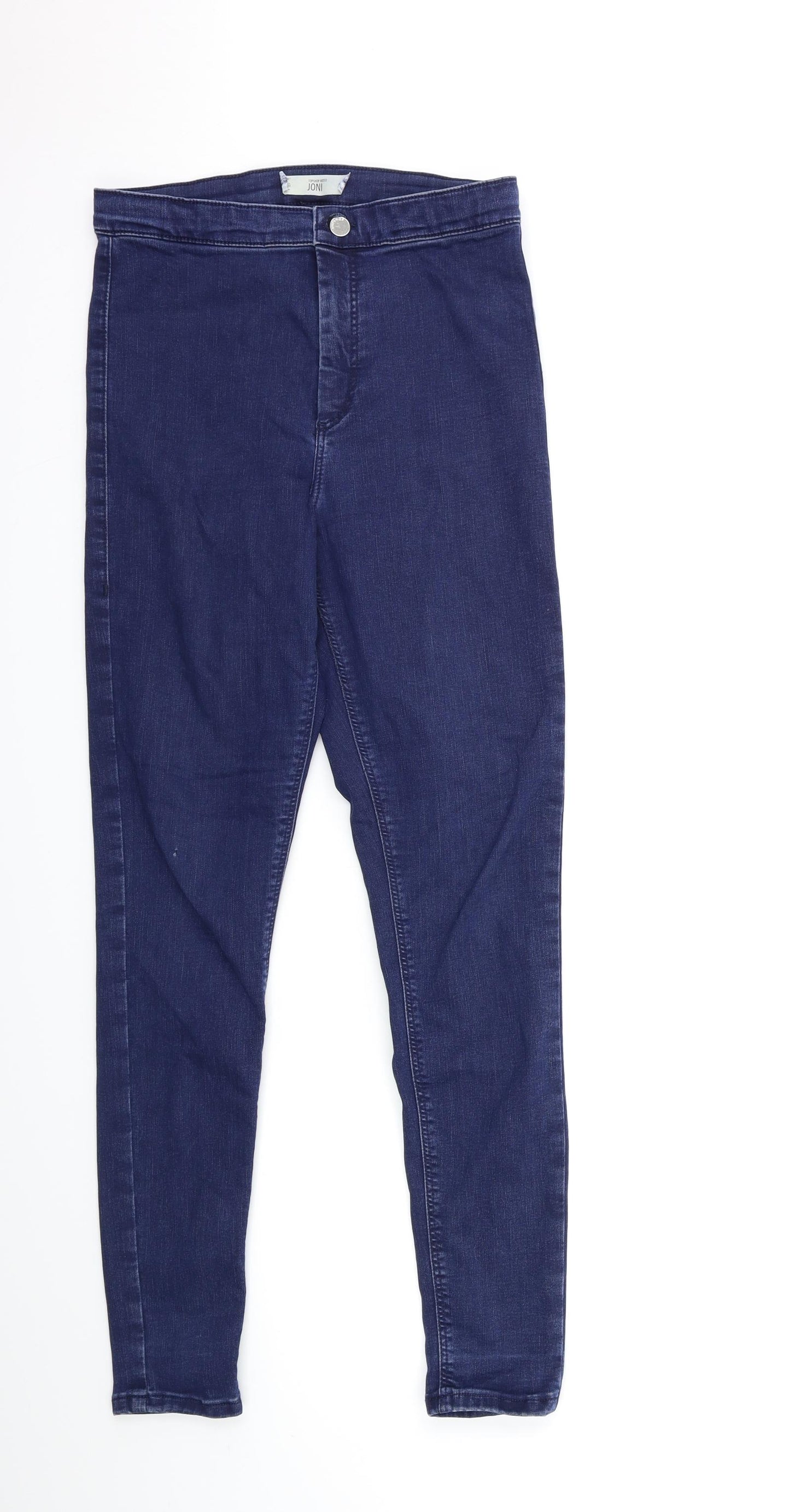 Topshop Womens Blue  Denim Skinny Jeans Size 32 in L34 in