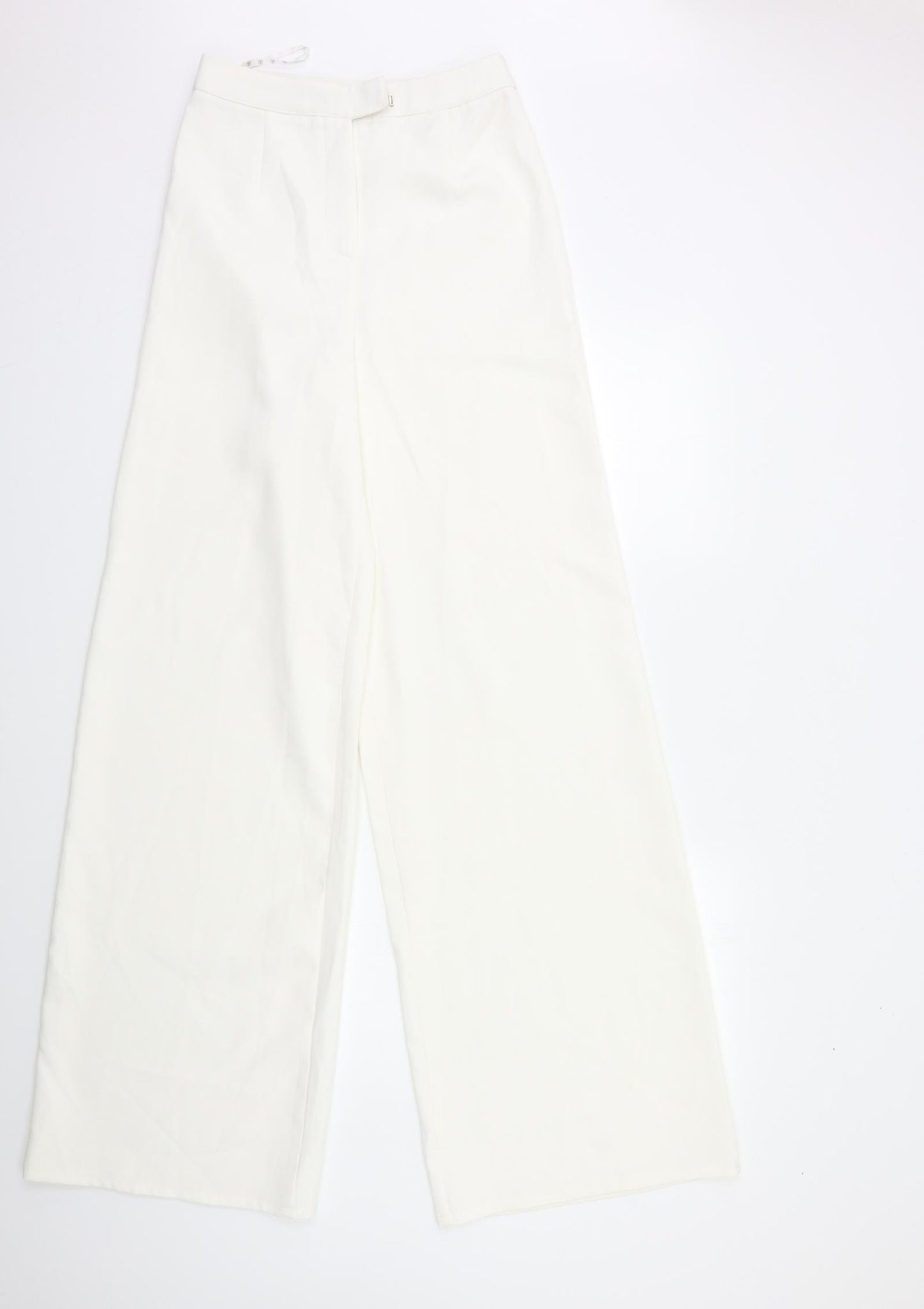 Missguided Womens White   Trousers  Size 8 L35 in