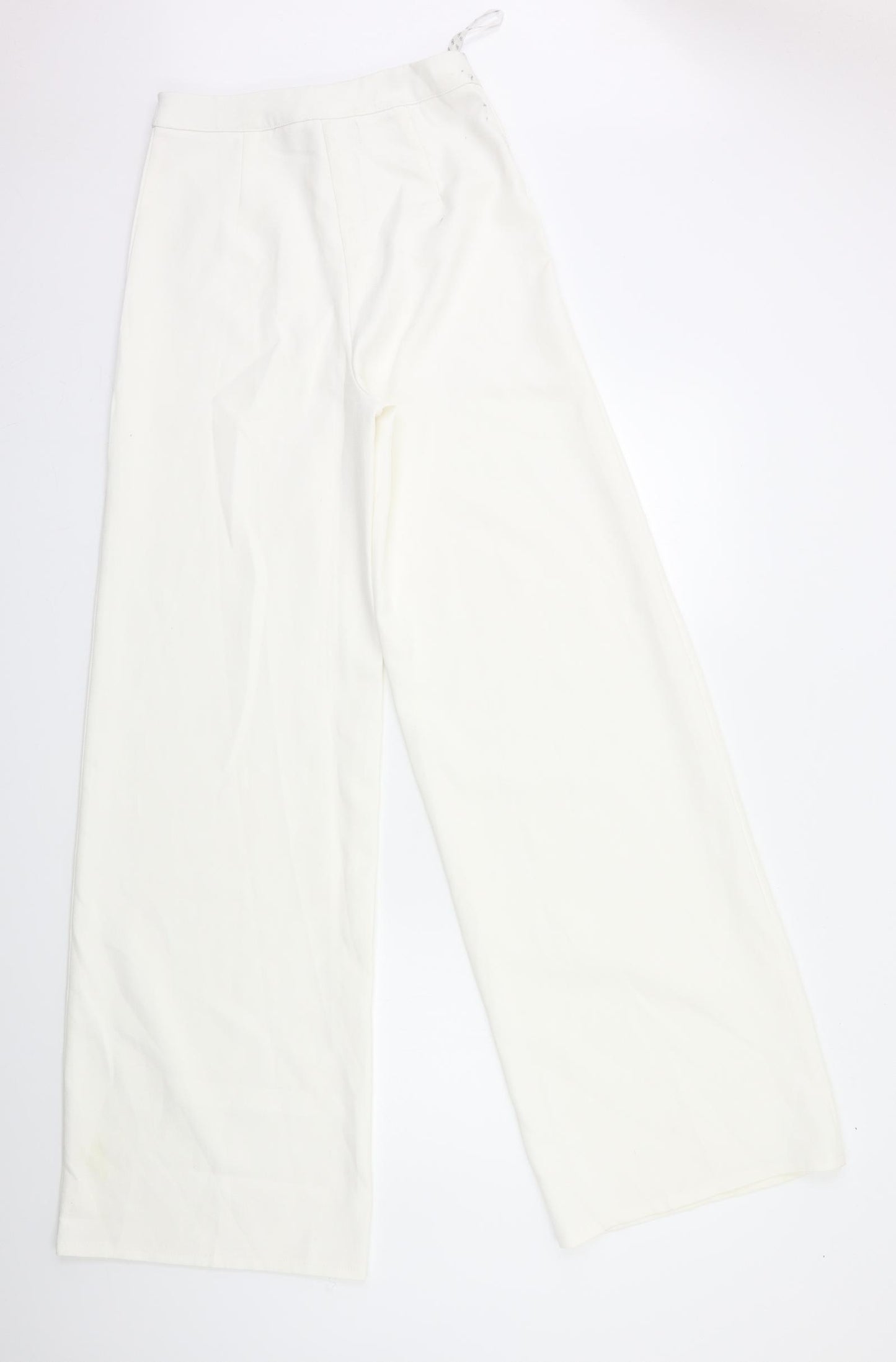 Missguided Womens White   Trousers  Size 8 L35 in