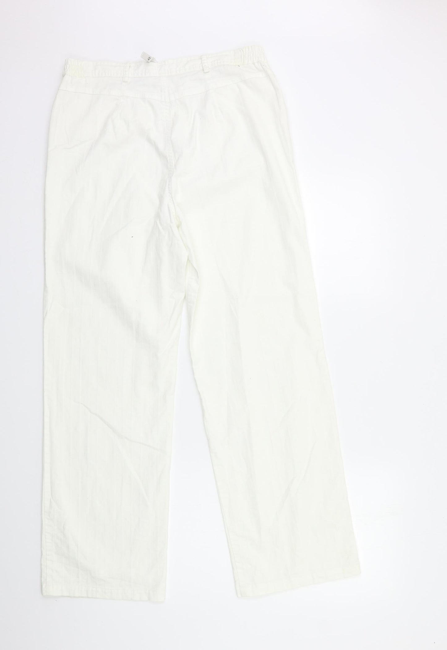 Oscar B Womens White   Trousers  Size 16 L30 in