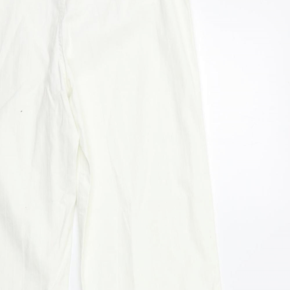 Oscar B Womens White   Trousers  Size 16 L30 in