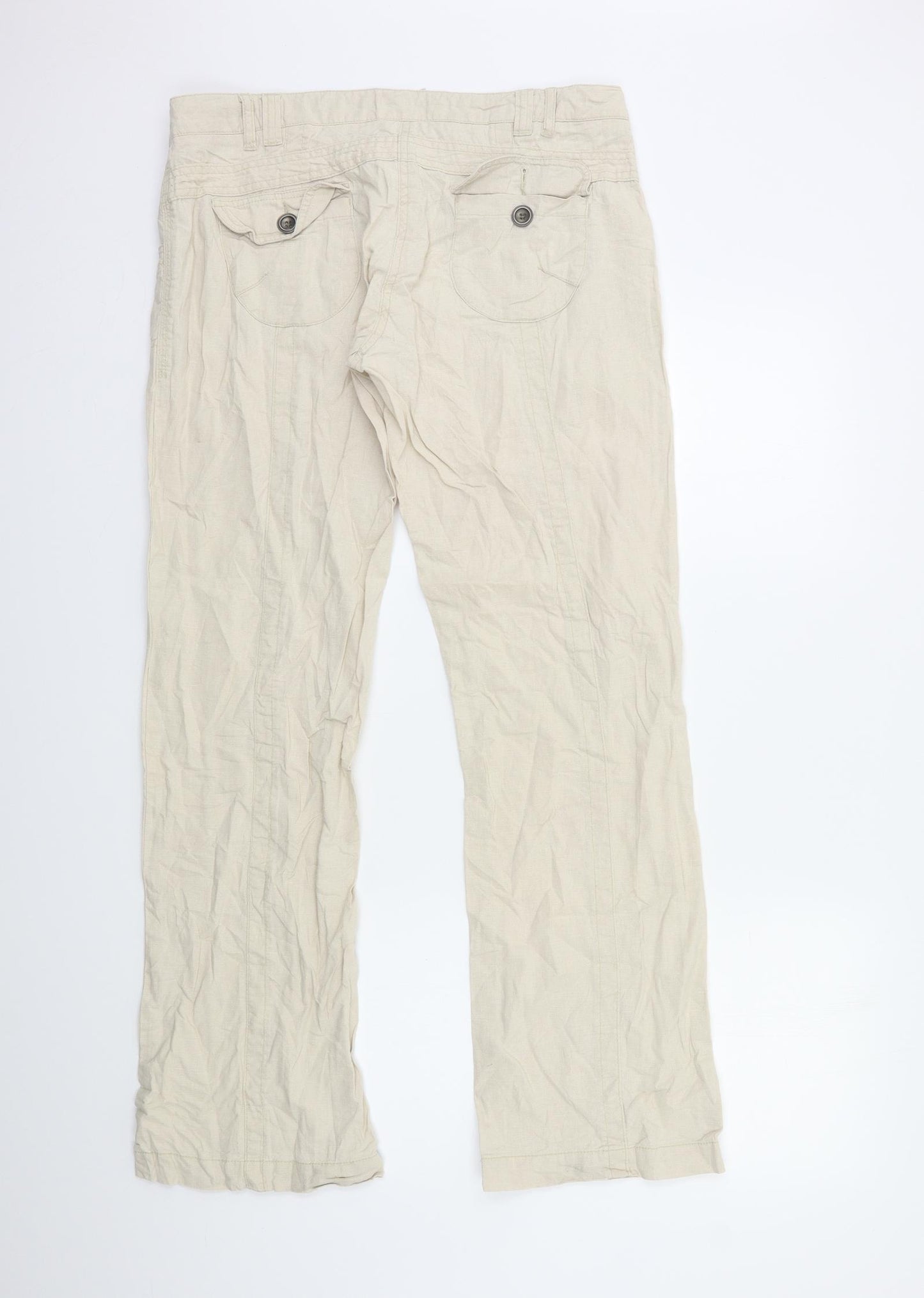 Preworn Womens Beige   Trousers  Size 32 in L32 in