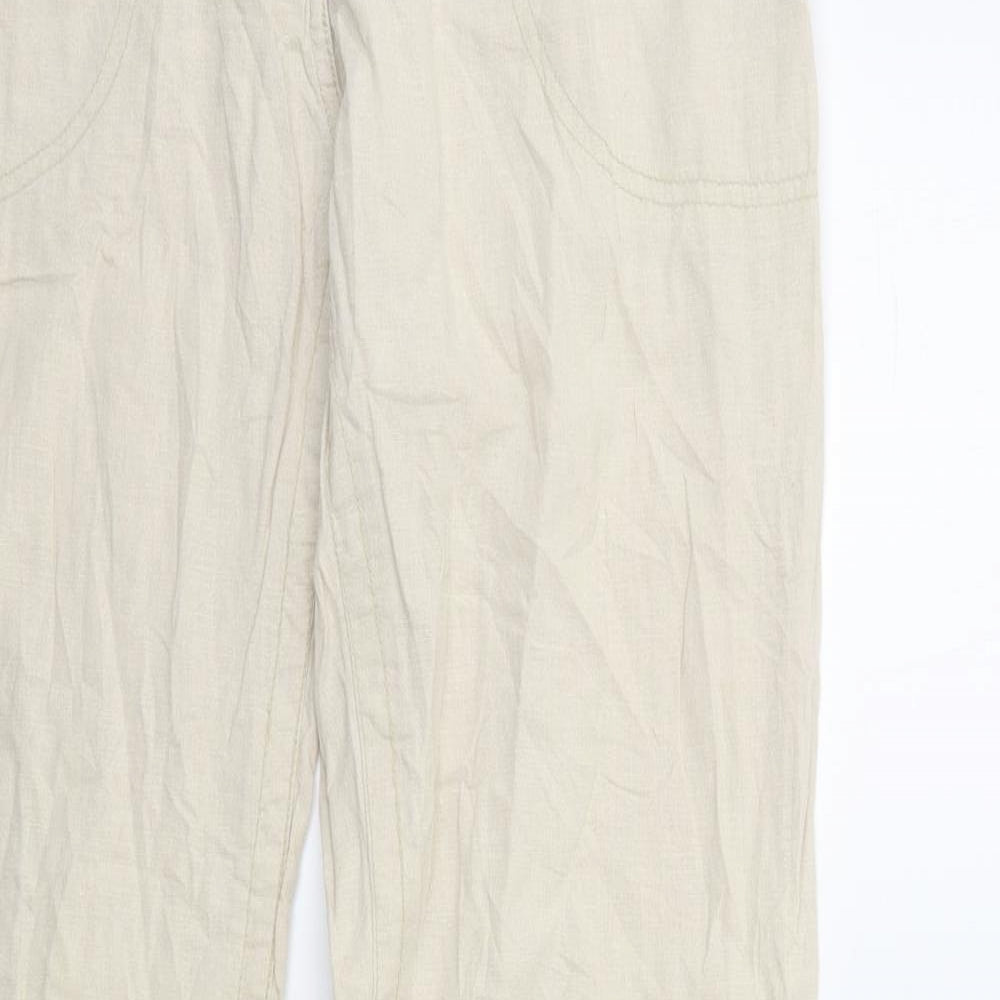 Preworn Womens Beige   Trousers  Size 32 in L32 in