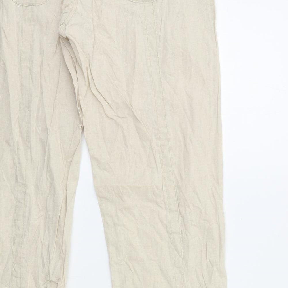Preworn Womens Beige   Trousers  Size 32 in L32 in