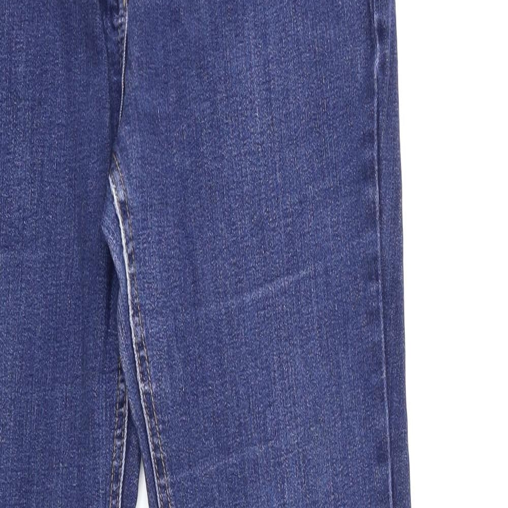 Marks and Spencer Womens Blue  Denim Flared Jeans Size 10 L32 in