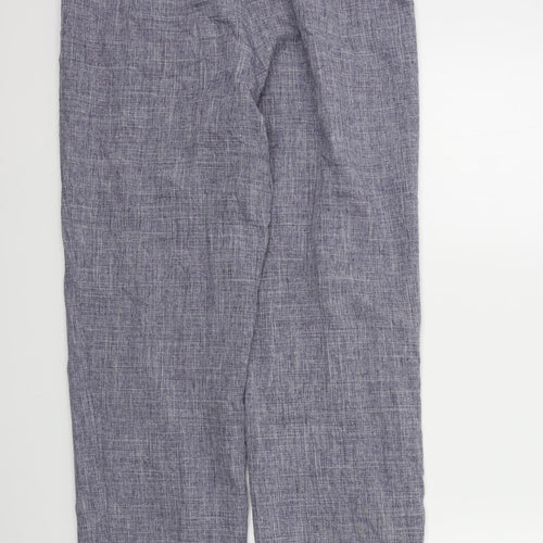Poppy Womens Blue   Trousers  Size 14 L30 in