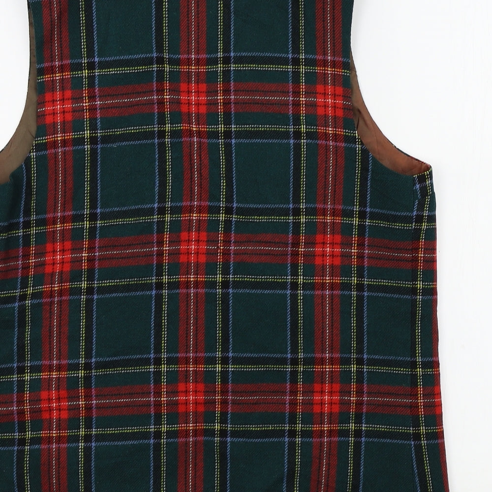 laird-portch Mens Green Check  Jacket Suit Waistcoat Size 36