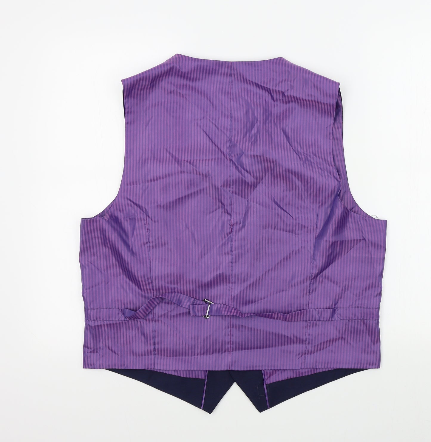 M&S Mens Blue   Jacket Suit Waistcoat Size L