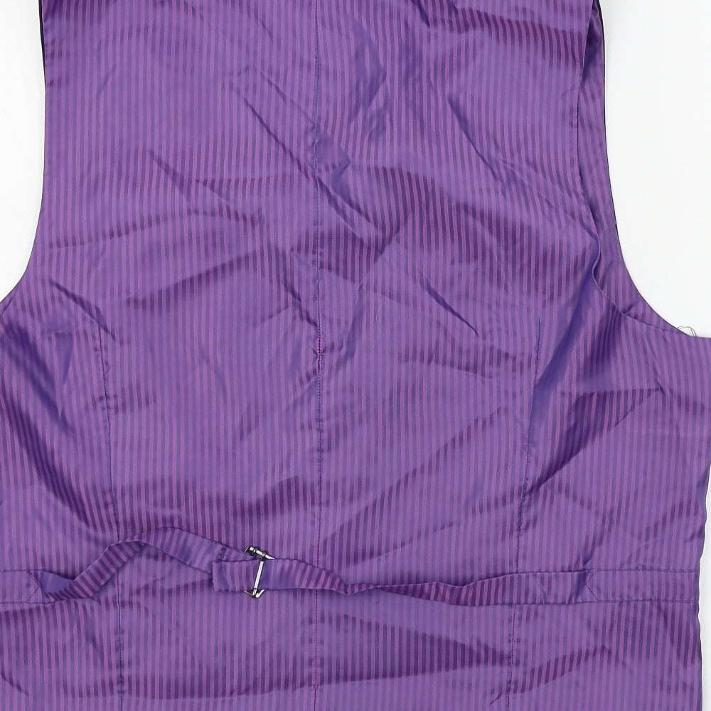 M&S Mens Blue   Jacket Suit Waistcoat Size L