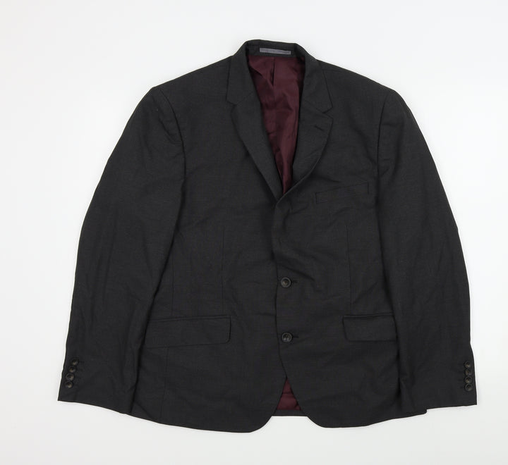 M&S Mens Grey Jacket Suit Jacket Size 42