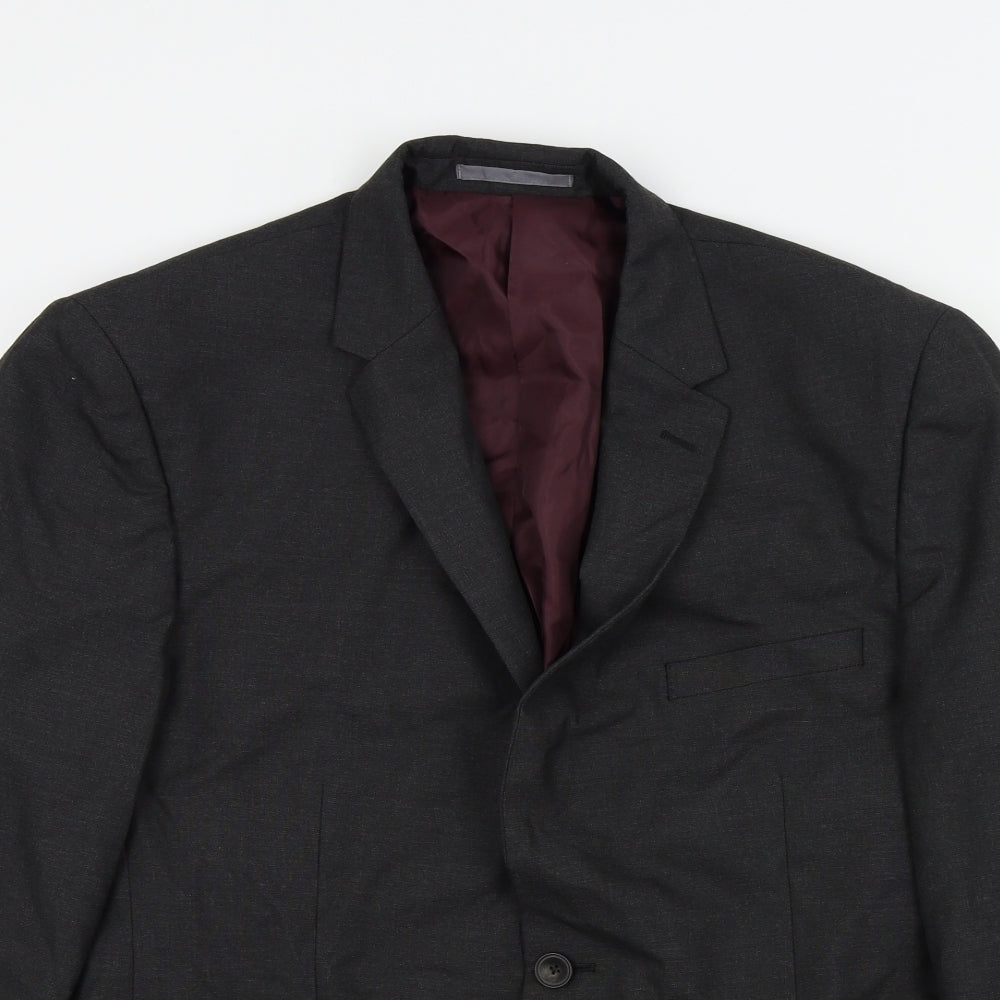 M&S Mens Grey   Jacket Suit Jacket Size 42