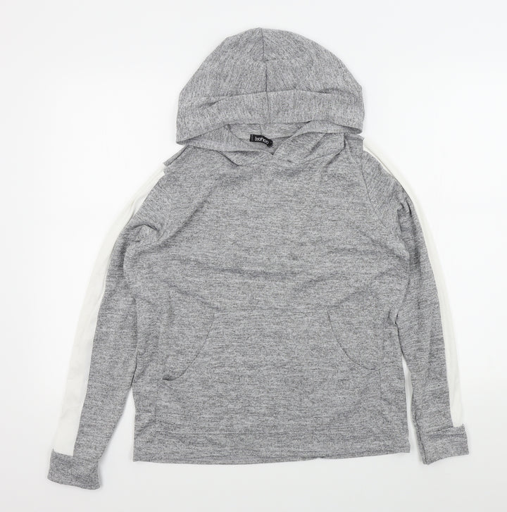 Boohoo Womens Grey Pullover Jumper Size 12
