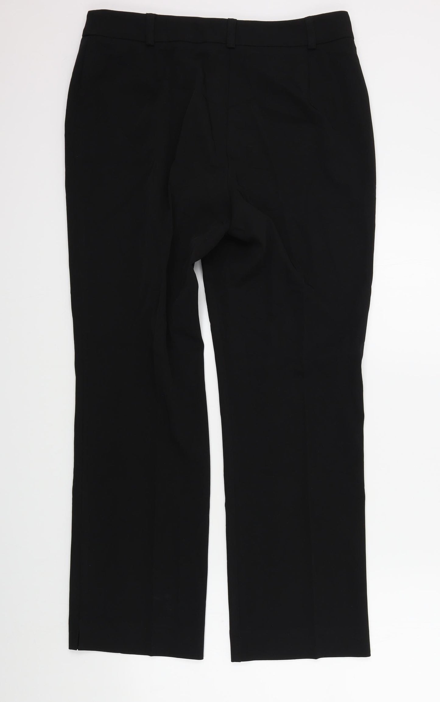 M&S Womens Black   Trousers  Size 14 L29 in