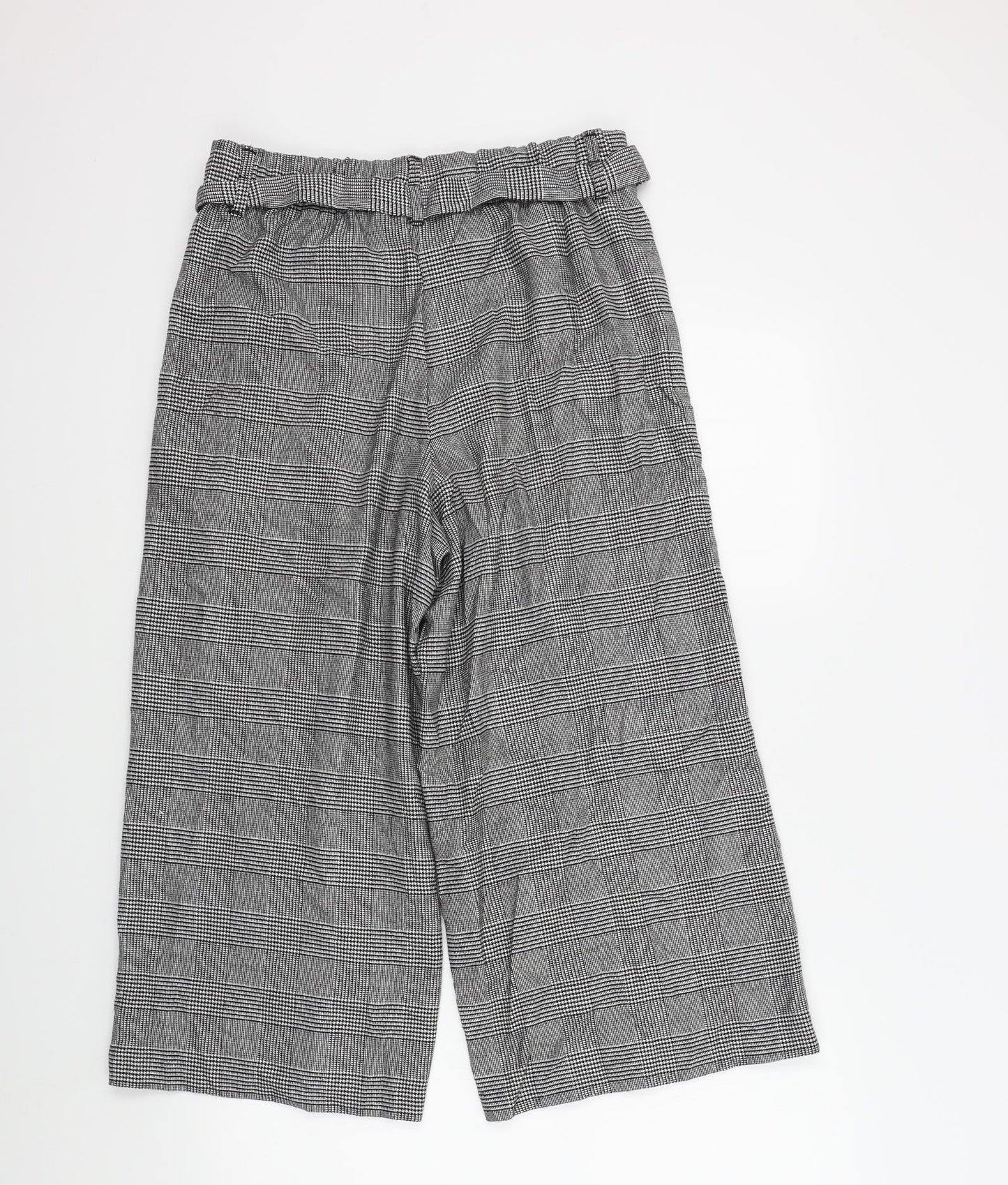 Zara Womens Grey Check  Trousers  Size M L21 in
