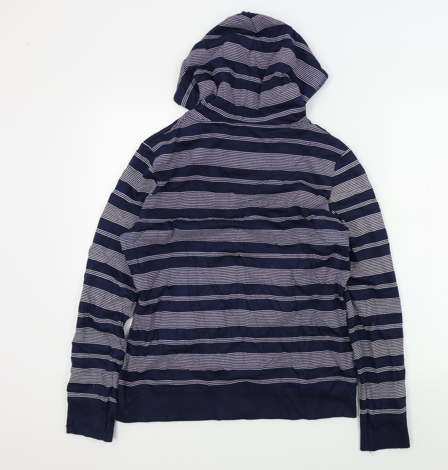 TU Womens Blue Striped  Full Zip Jumper Size 14