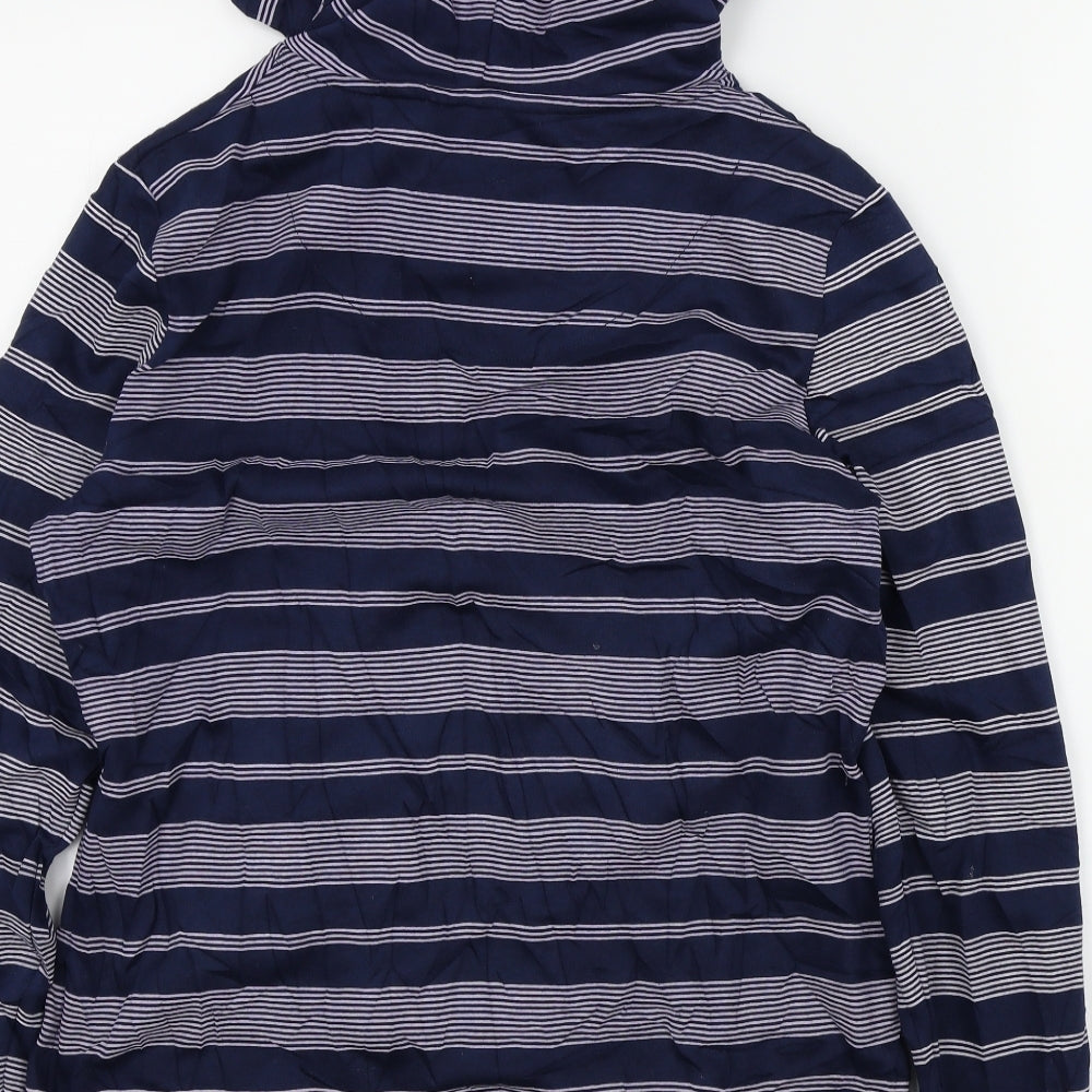 TU Womens Blue Striped  Full Zip Jumper Size 14