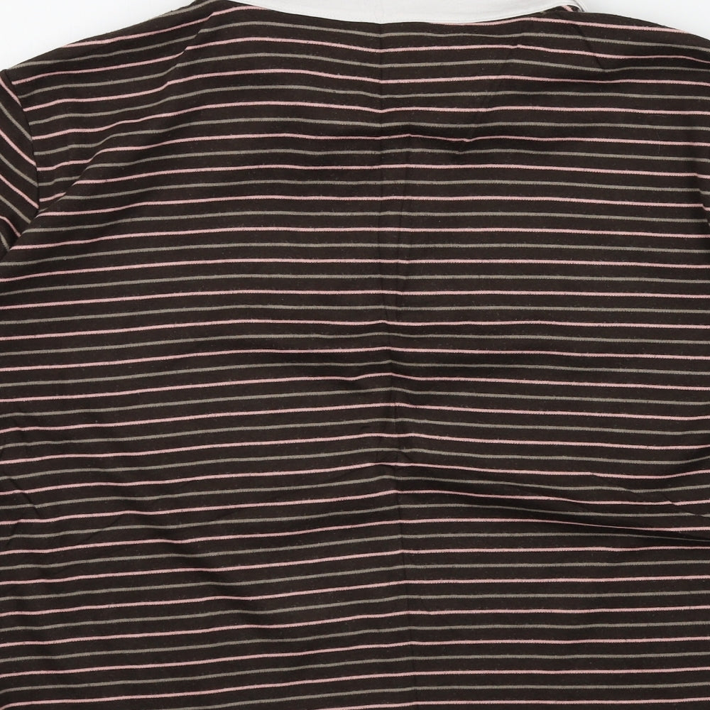 BM casual Womens Brown Striped  Pullover Jumper Size L