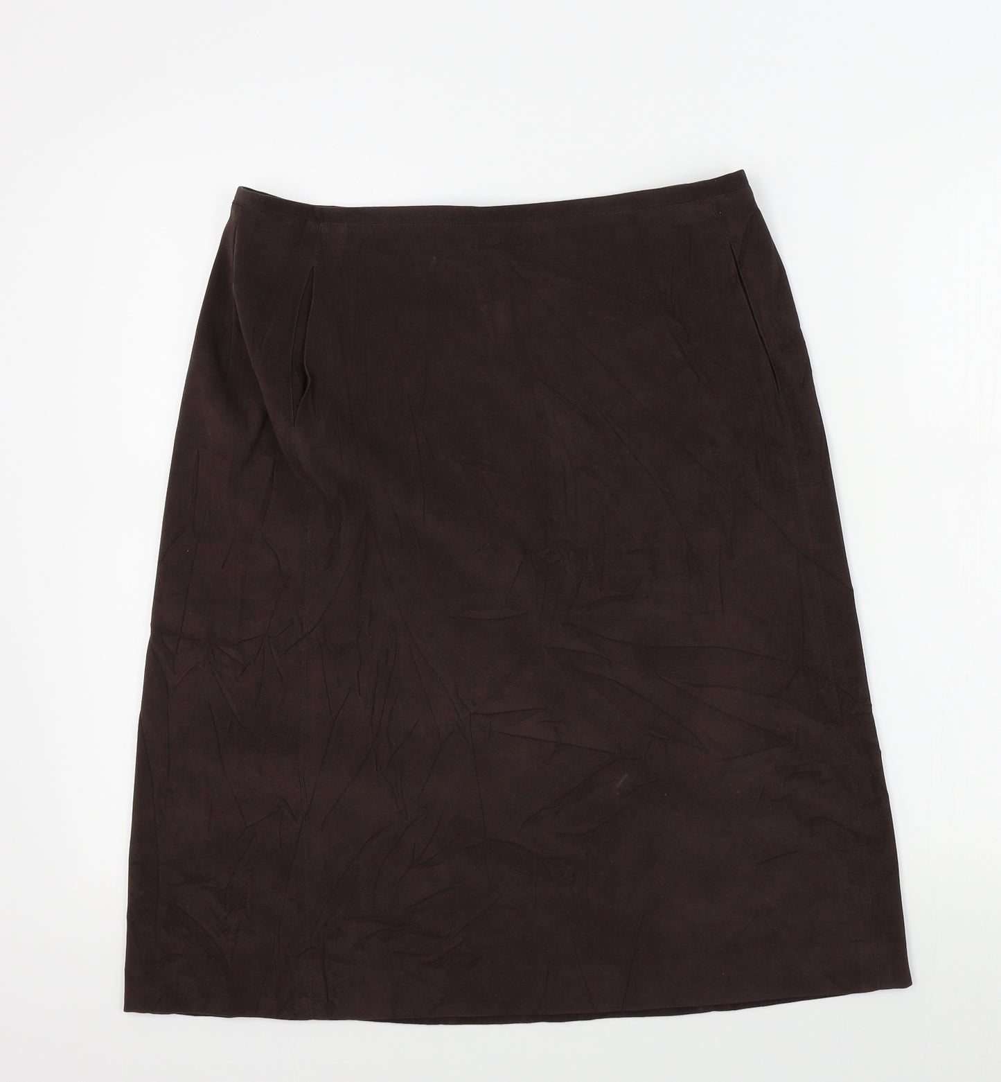 Oasis Womens Brown   A-Line Skirt Size 14