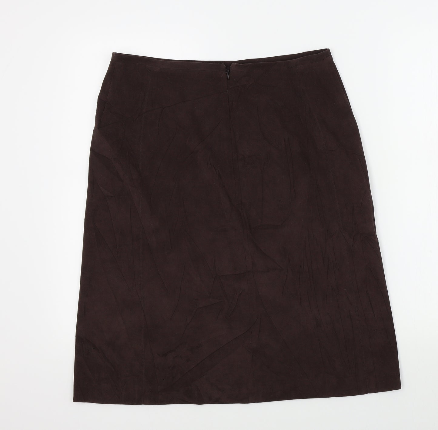 Oasis Womens Brown   A-Line Skirt Size 14