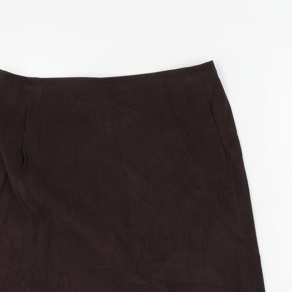 Oasis Womens Brown   A-Line Skirt Size 14