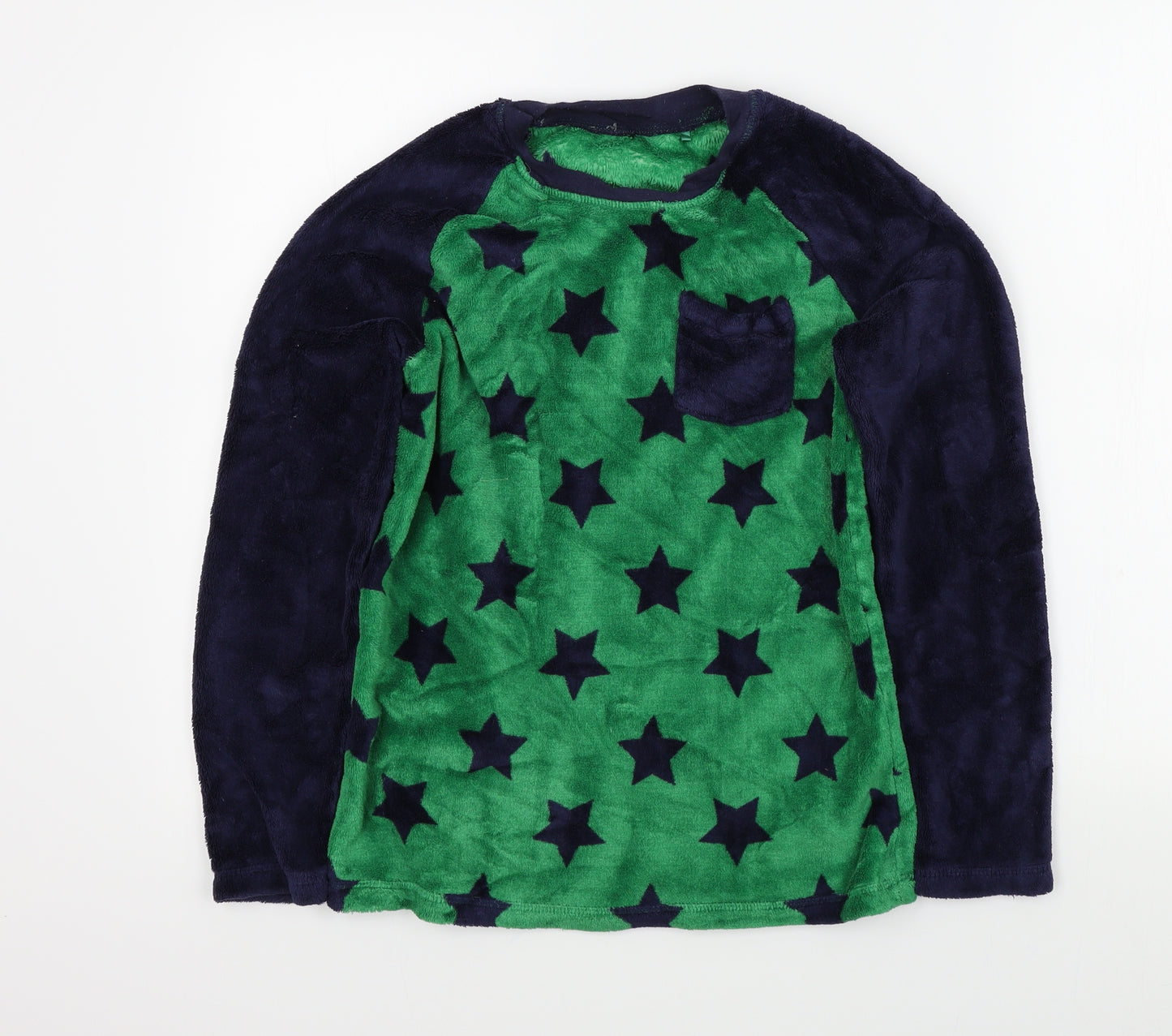 George Boys Blue Colourblock   Pyjama Top Size 12-13 Years