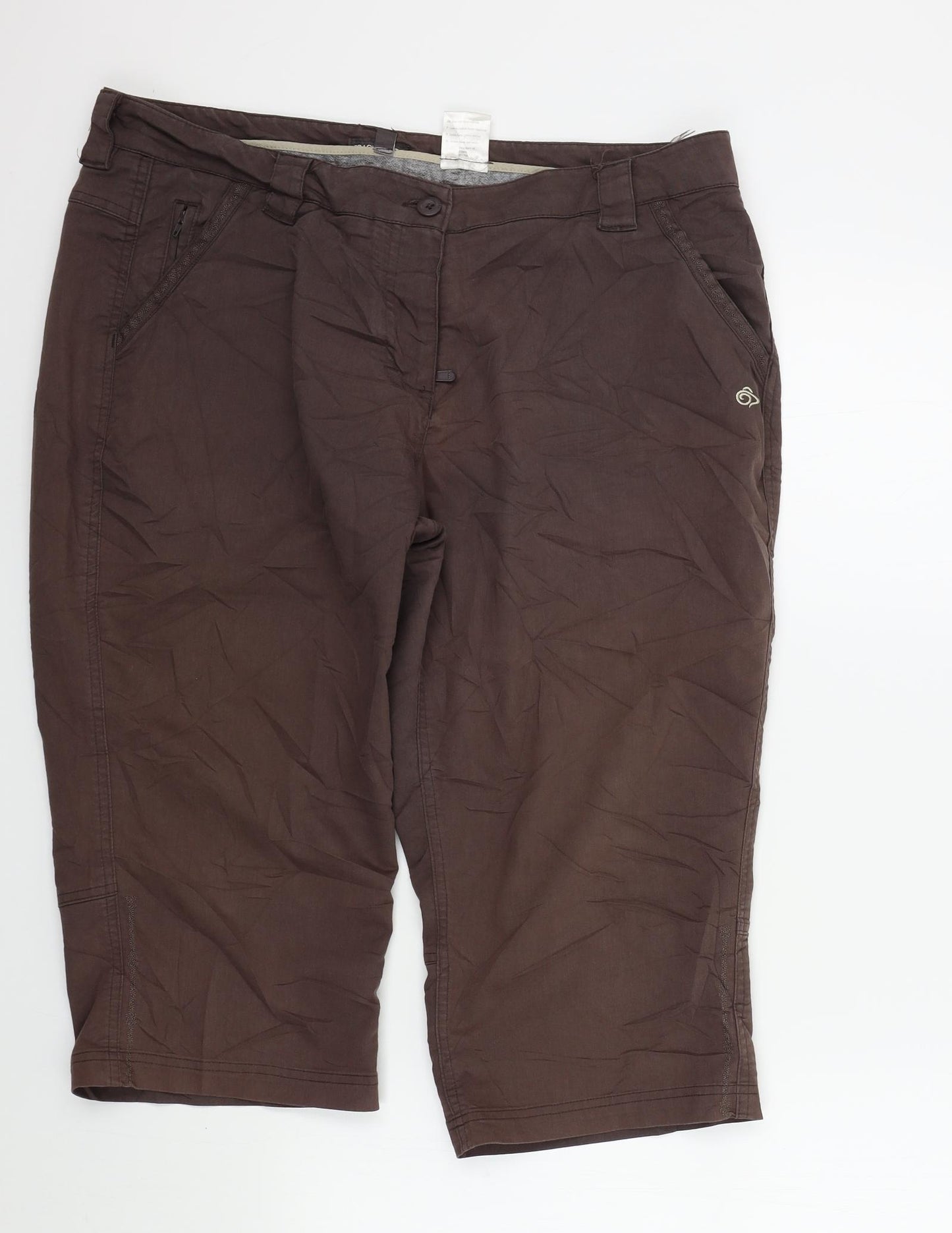 graghoppers Womens Brown   Bermuda Shorts Size 18