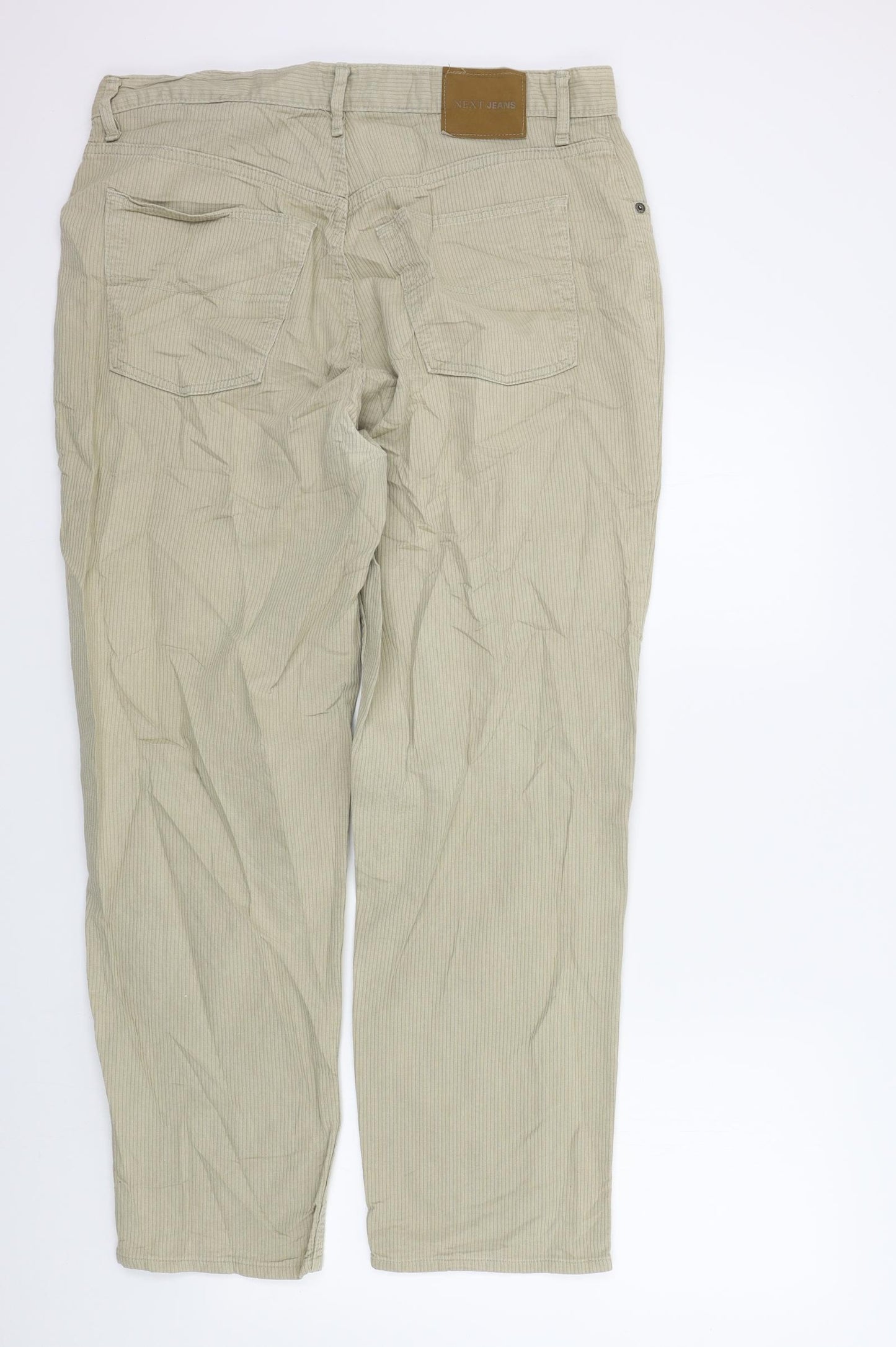 NEXT Mens Beige   Straight Jeans Size 36 L29 in
