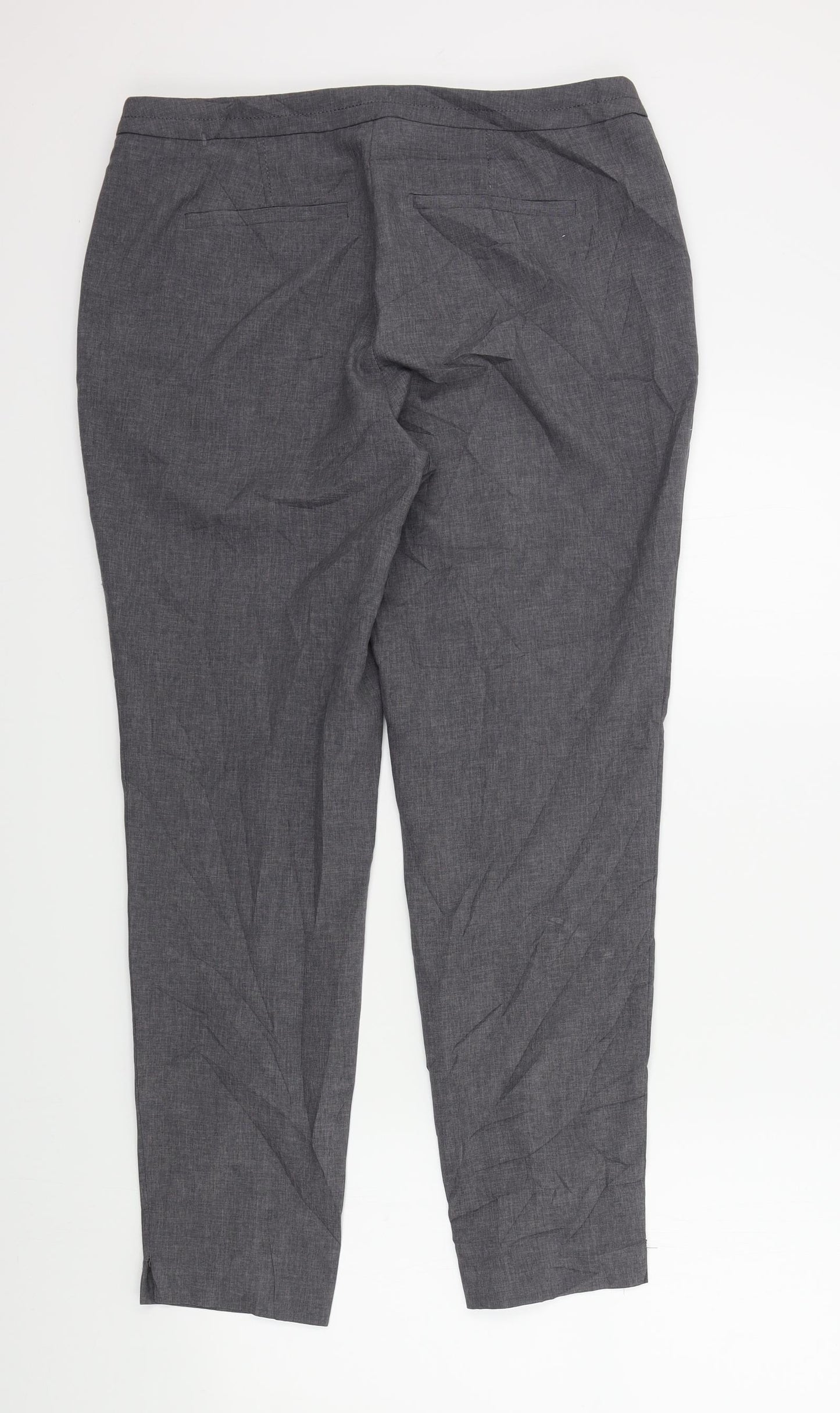 New Look Womens Grey   Trousers  Size 14 L28 in