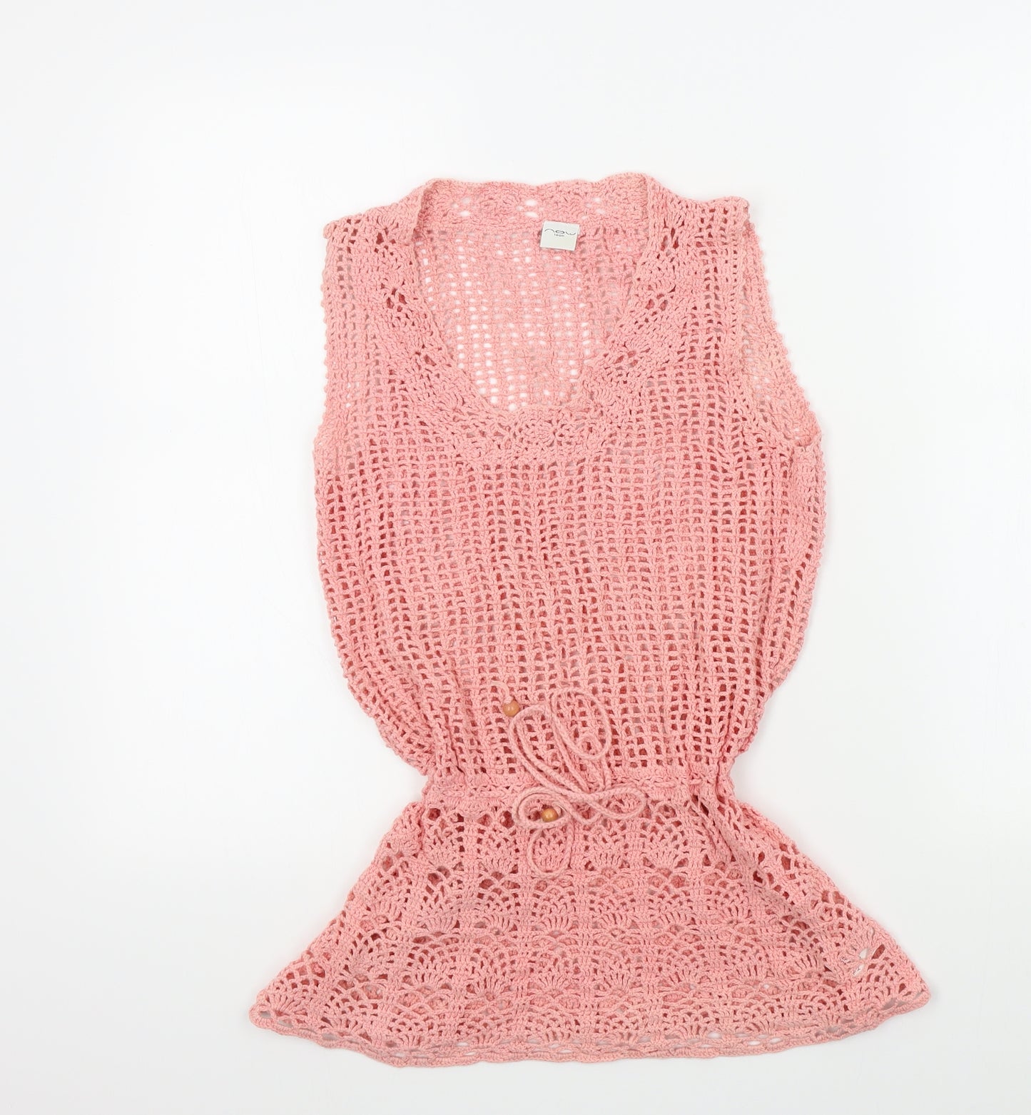 New Look Womens Pink Colourblock  Basic T-Shirt Size 14