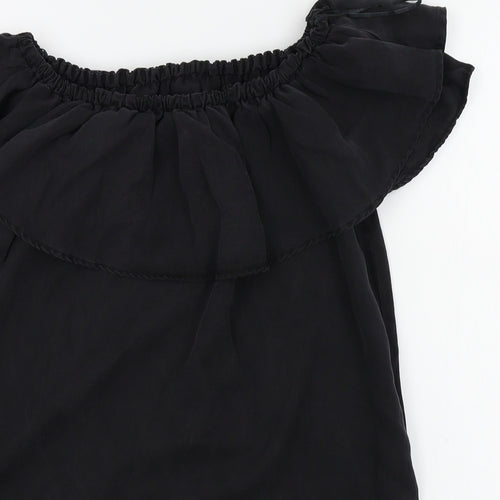 Zara Womens Black Colourblock  A-Line  Size M