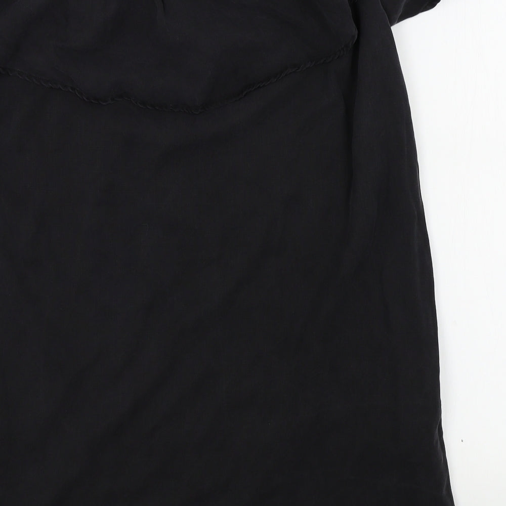 Zara Womens Black Colourblock  A-Line  Size M