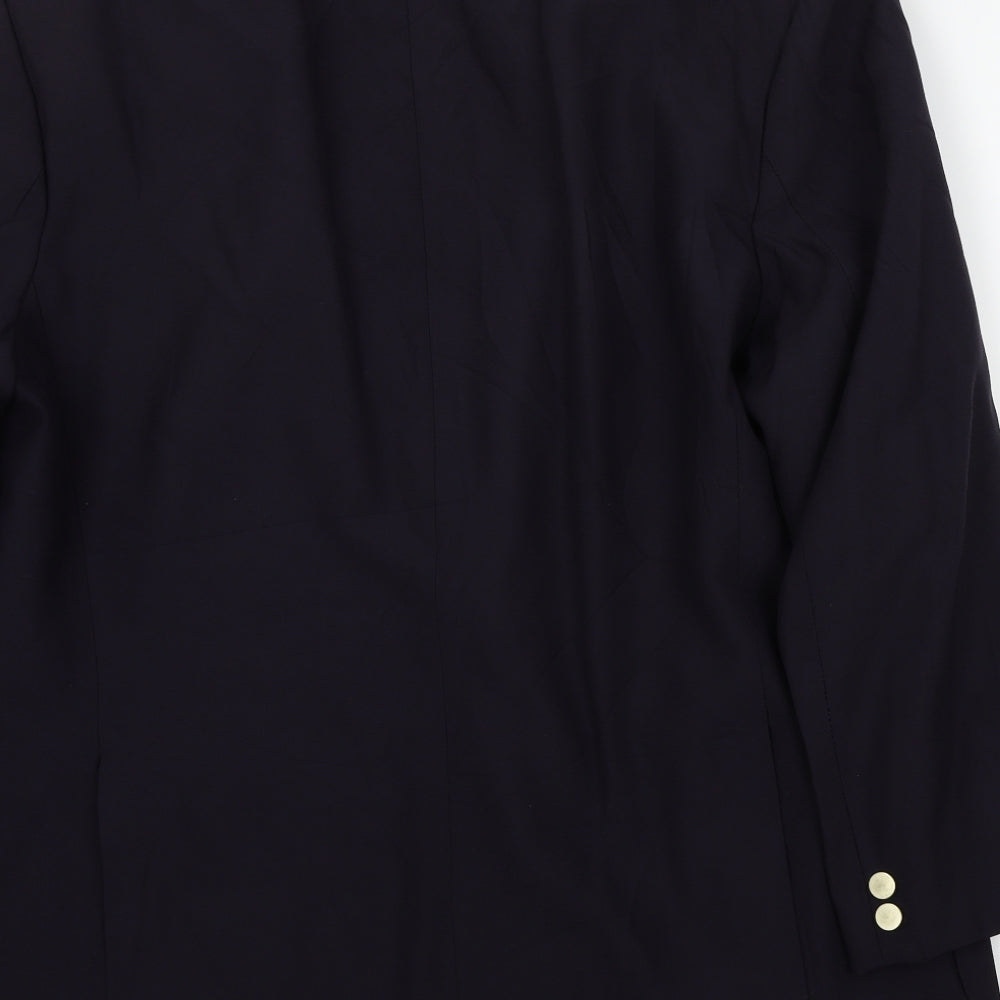Preworn Mens Blue   Jacket Suit Jacket Size 46