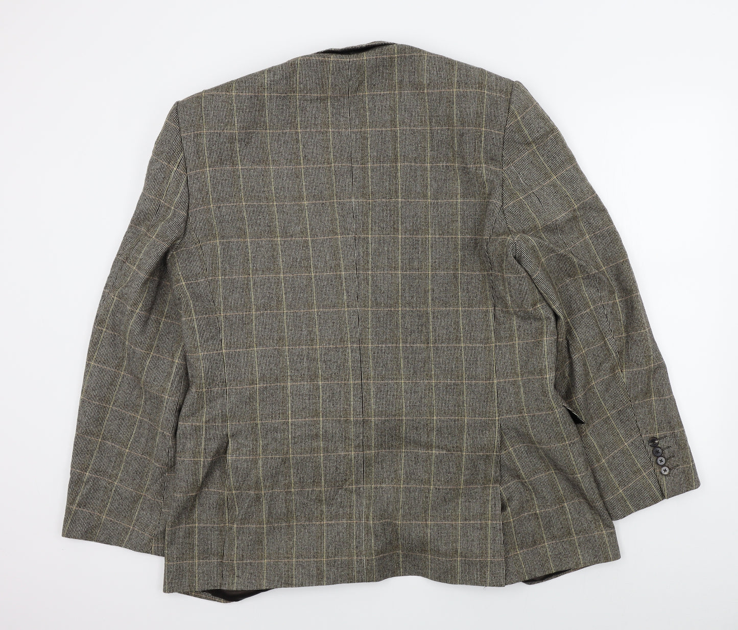 Jaeger Mens Brown Check  Jacket Suit Jacket Size L